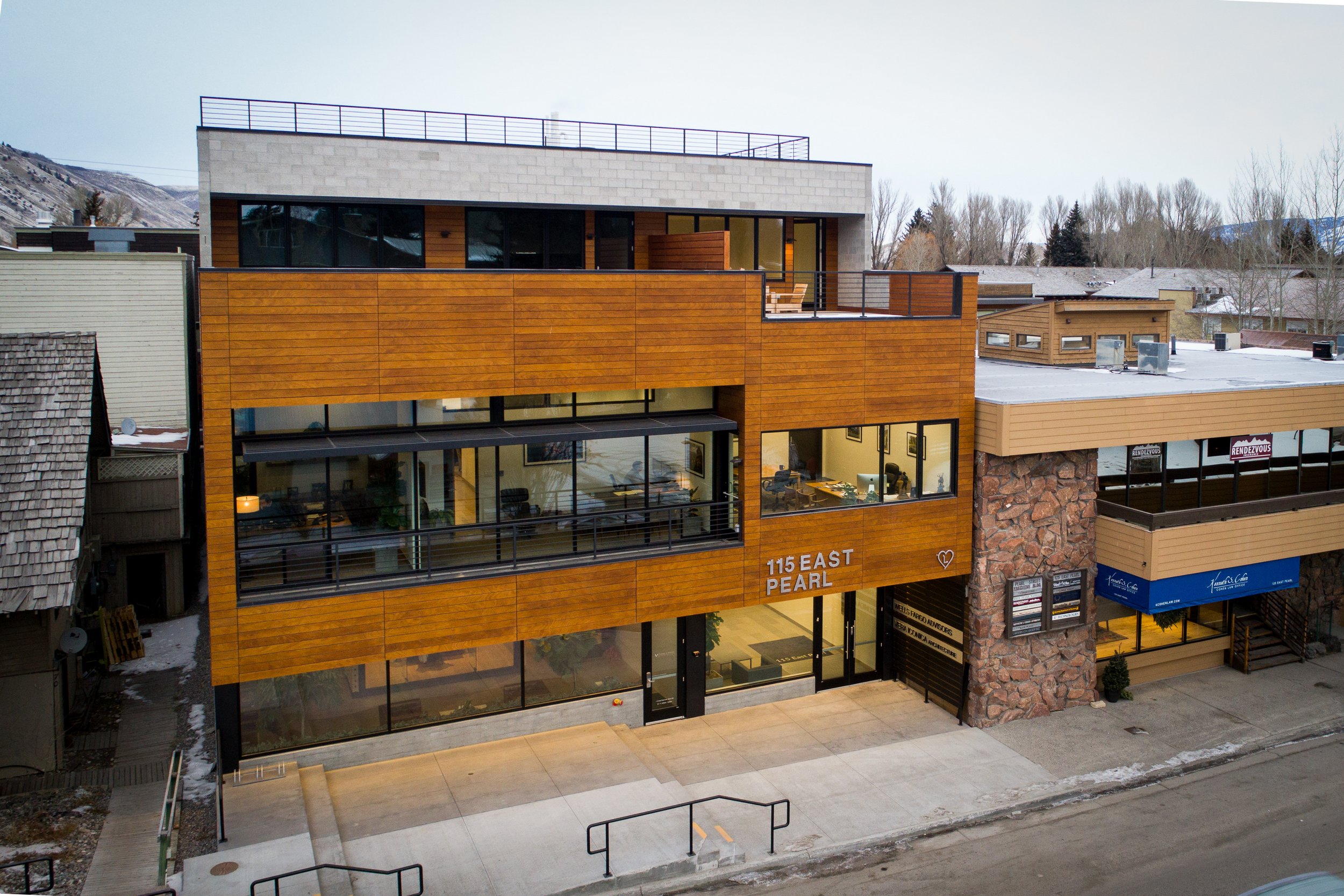 Exterior of Big Mountain office building