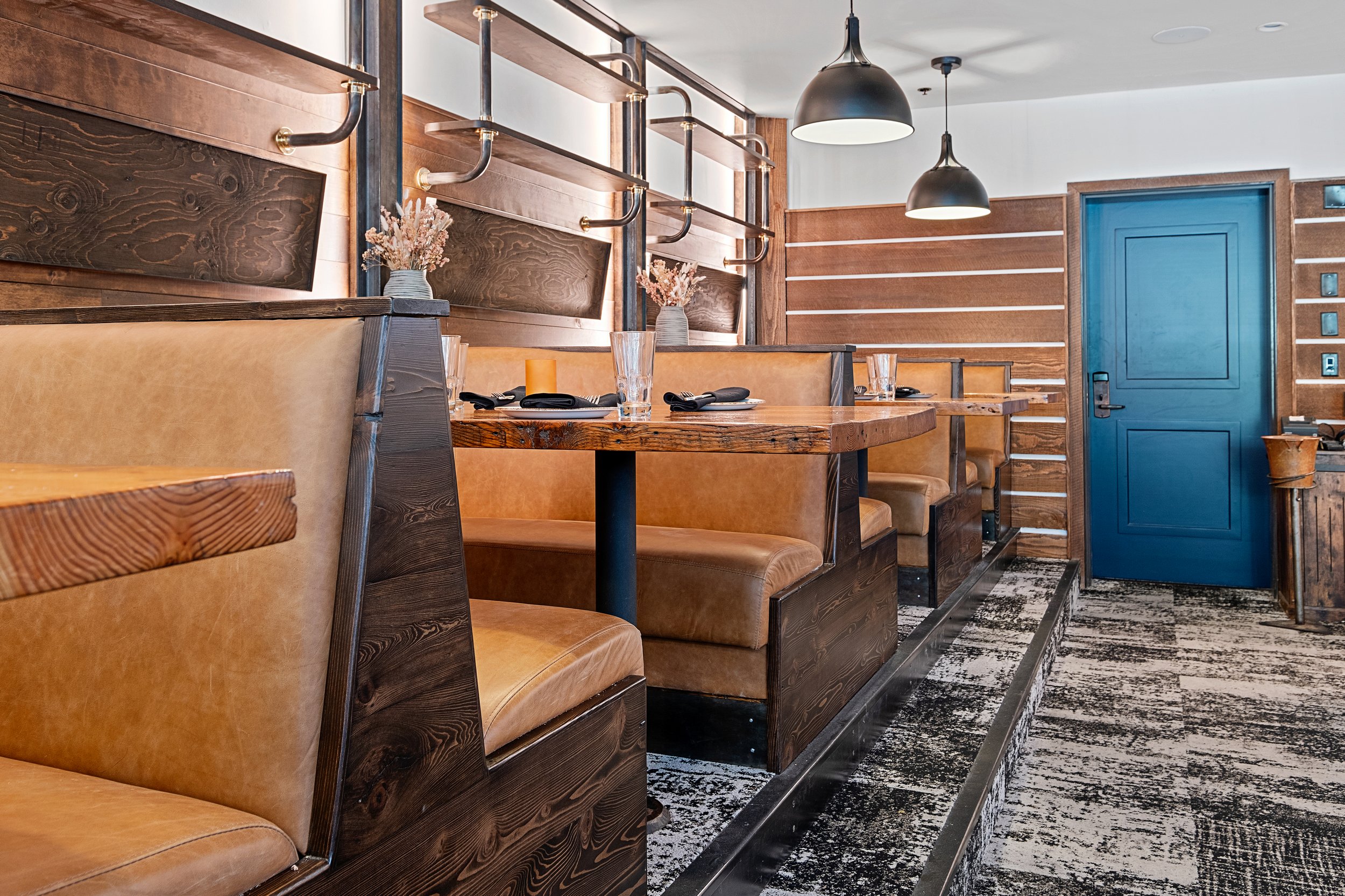 Details of the booths in The Spur