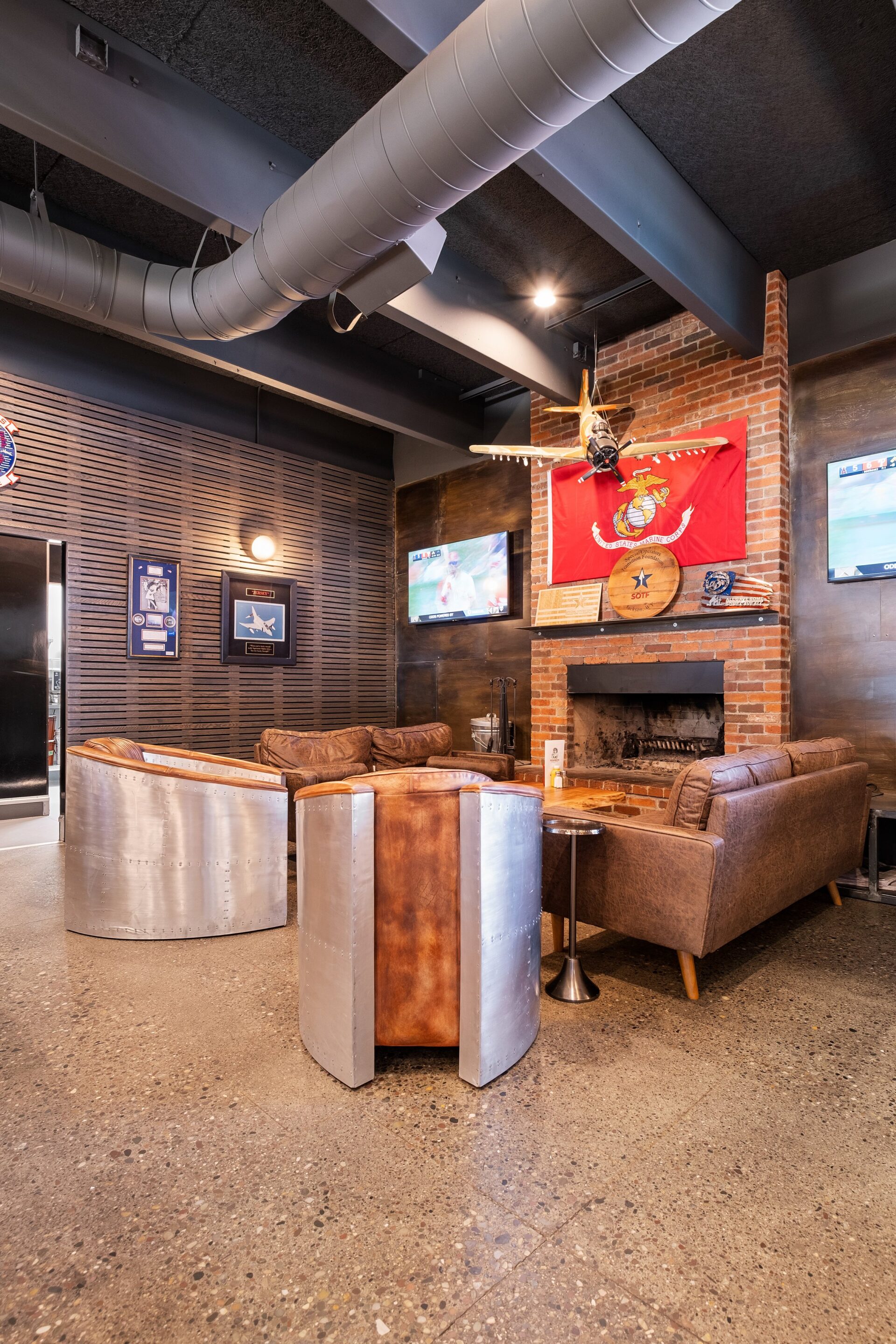 Lounge seating area in Sidewinders