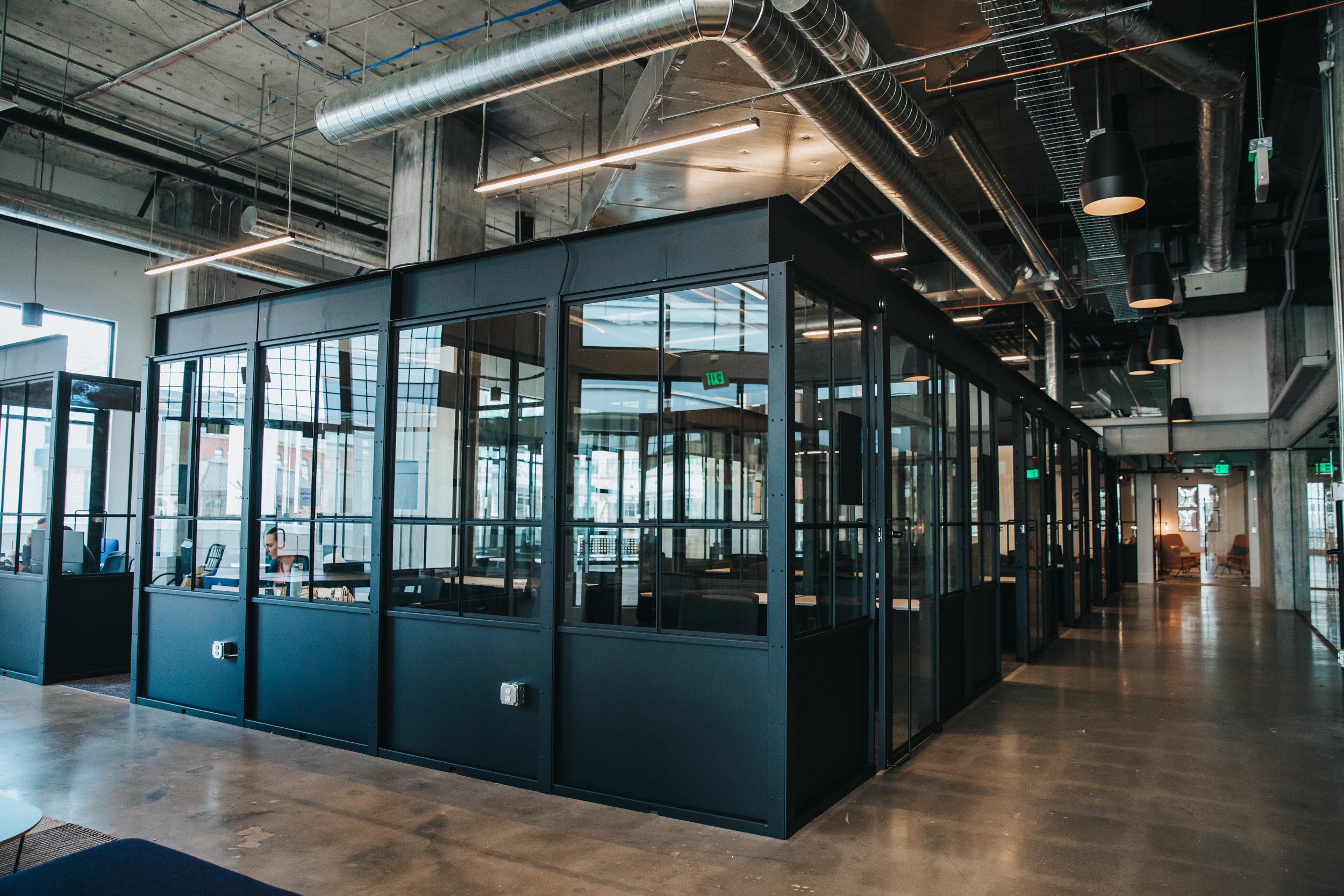 Office cubes in the Kiln